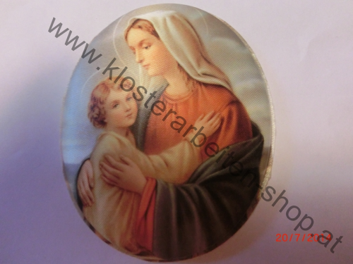 Maria mit Jesukind oval